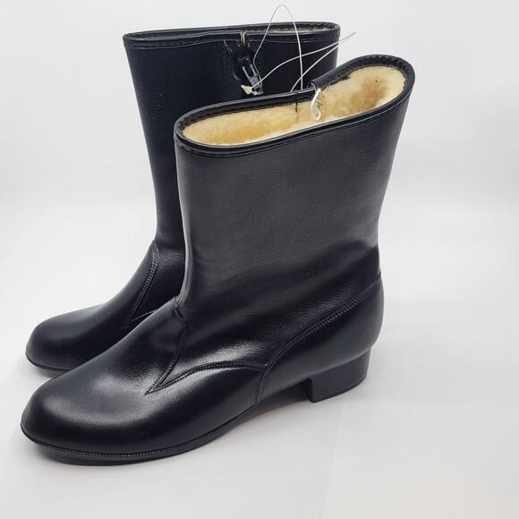 Vintage Old stock molded waterproof bottom boots womens' size 9 Zipped New - Picture 1 of 12